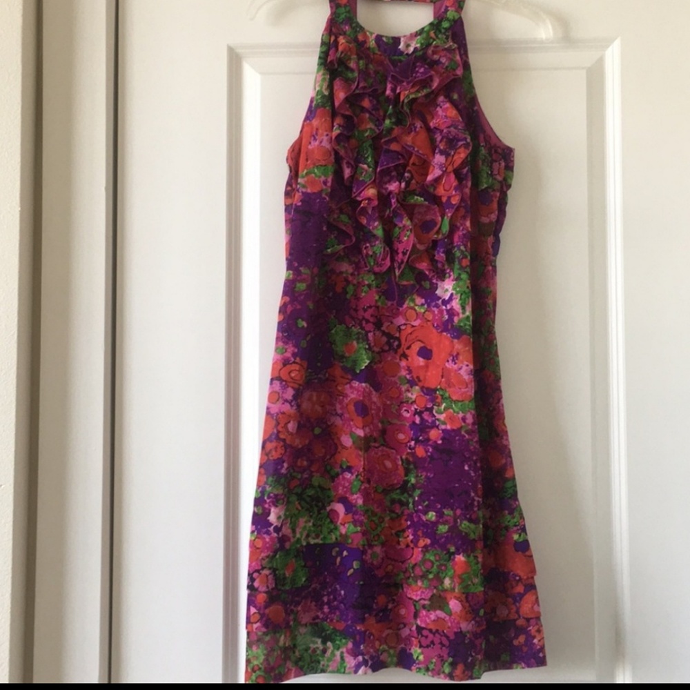 NWT - Ruffled Multi Color Dress - Picture 7 of 7